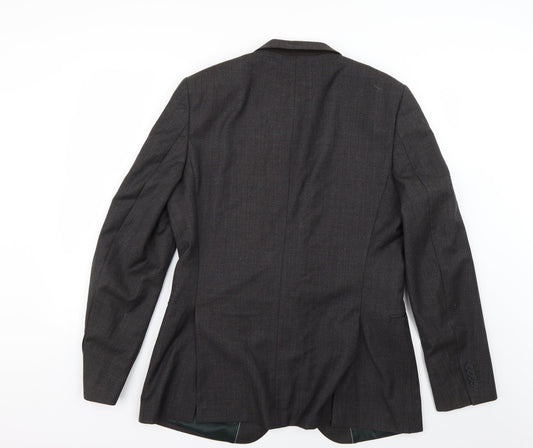Mens UK Size L Preworn Regular Grey Suit Jacket