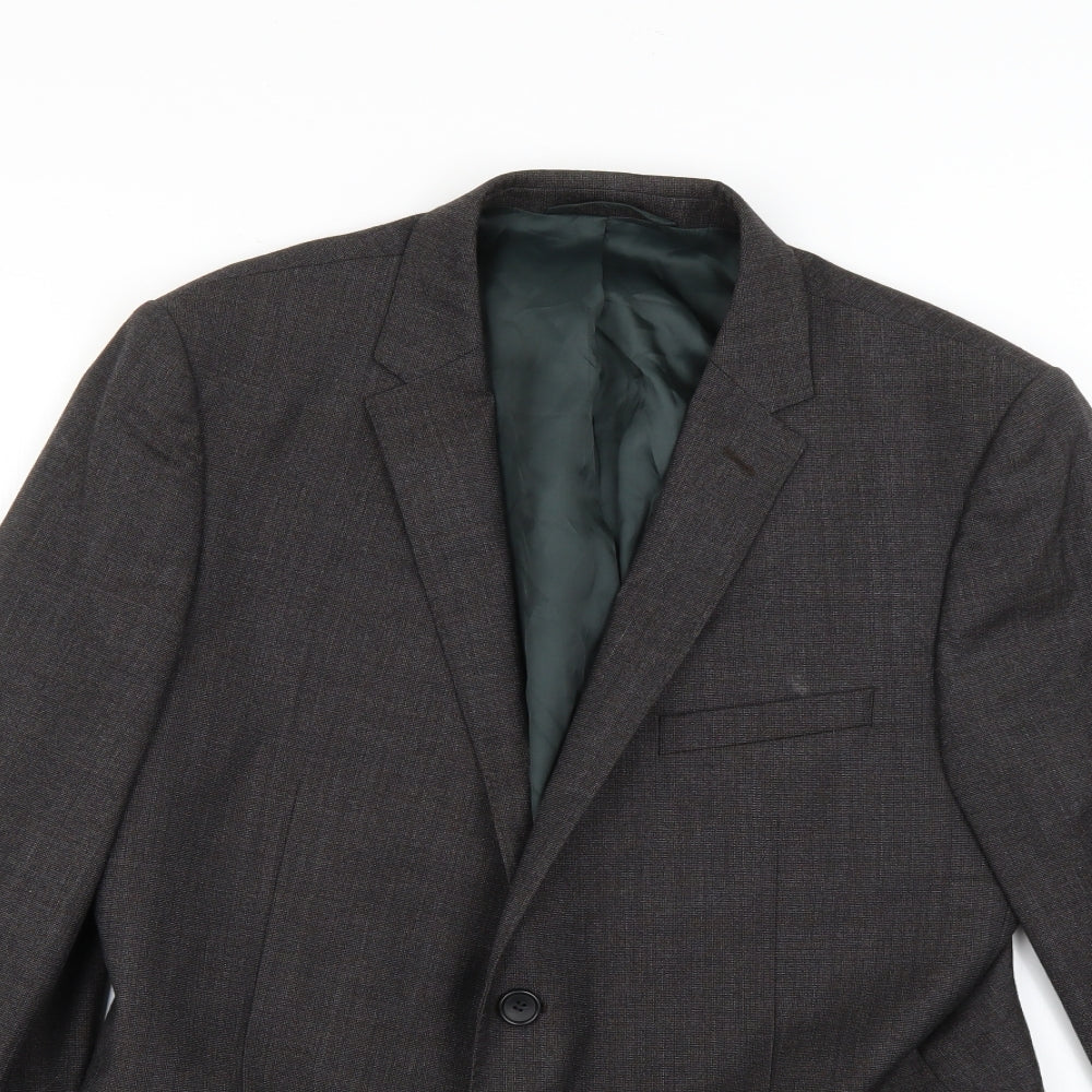 Mens UK Size L Preworn Regular Grey Suit Jacket