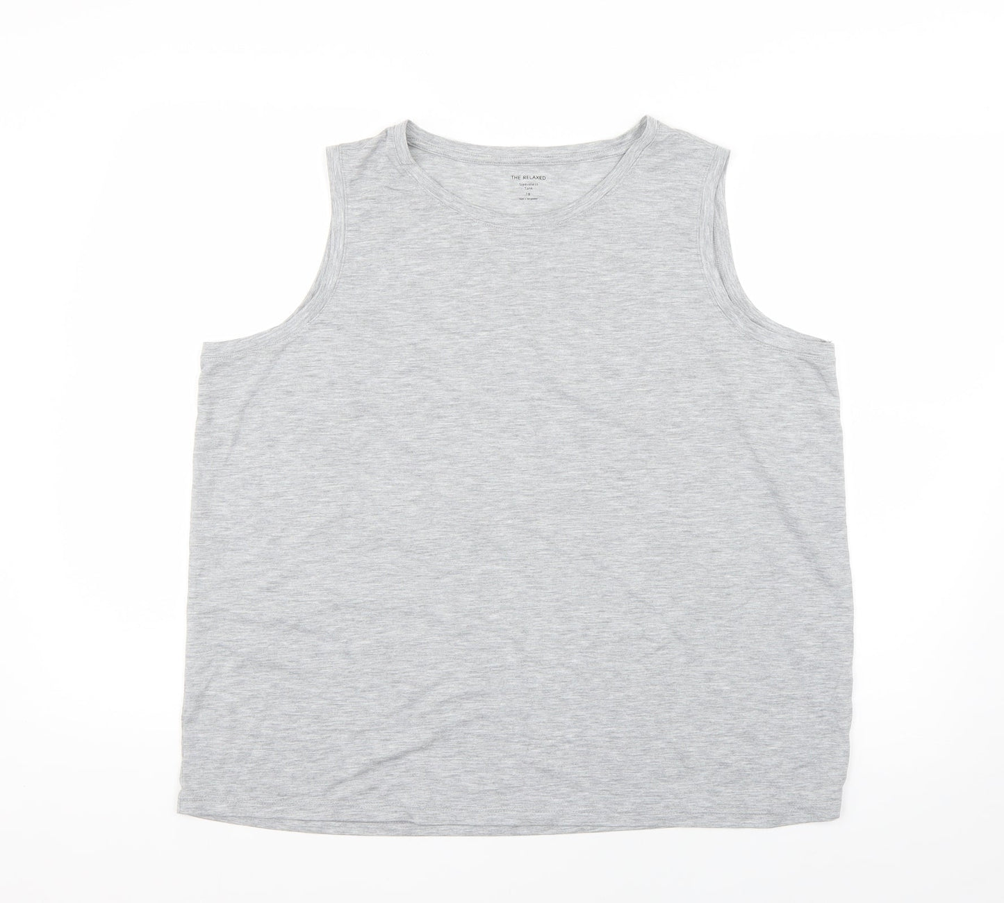 the relaxed Womens Grey   Basic Tank Size 18