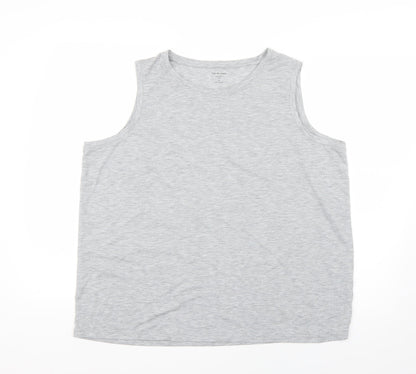 the relaxed Womens Grey   Basic Tank Size 18