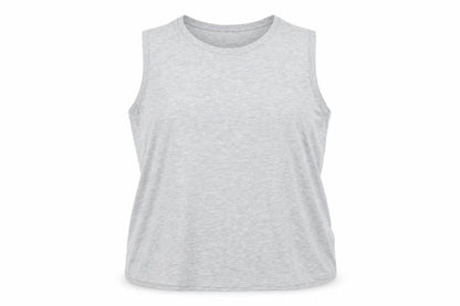 the relaxed Womens Grey   Basic Tank Size 18