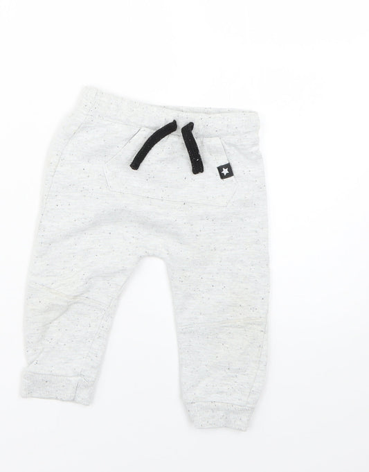 F&F Baby Grey   Cropped Trousers Size 9-12 Months