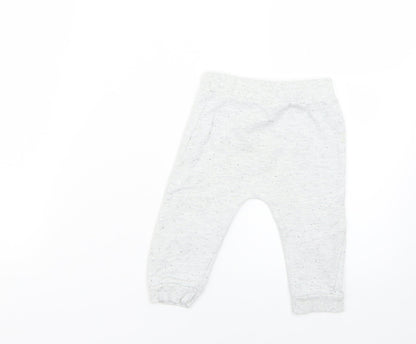 F&F Baby Grey   Cropped Trousers Size 9-12 Months