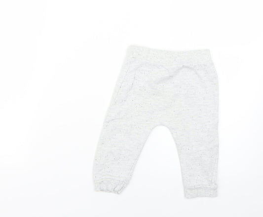 F&F Baby Grey   Cropped Trousers Size 9-12 Months