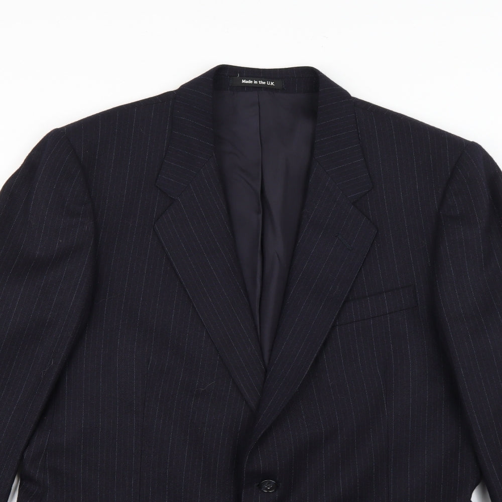 Mens UK Size 34 Preworn Regular Blue Suit Jacket