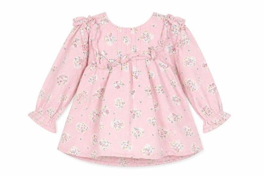 Monsoon Baby Pink Floral  Fit & Flare  Size 6-9 Months