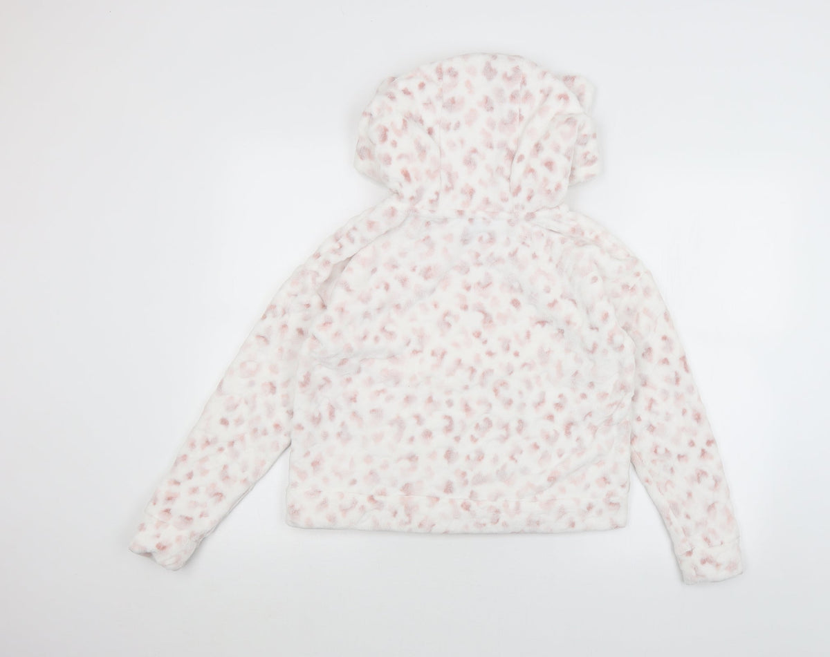 New Look Womens White   Pullover Hoodie Size S