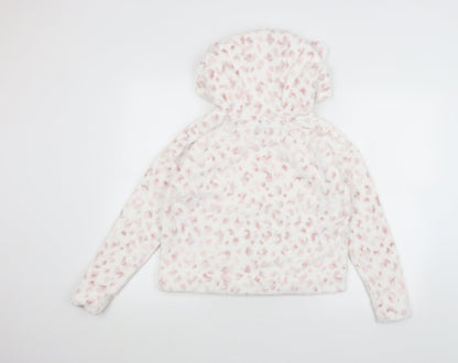 New Look Womens White   Pullover Hoodie Size S
