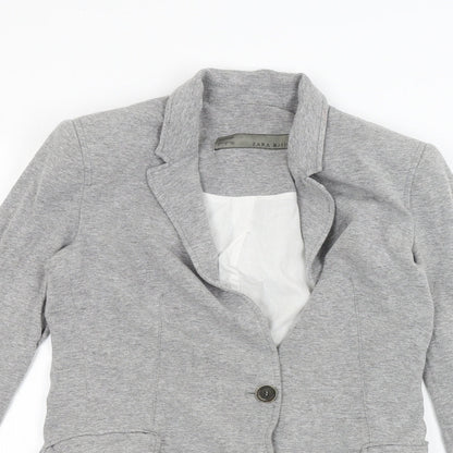 Womens UK Size S Zara Grey Jacket