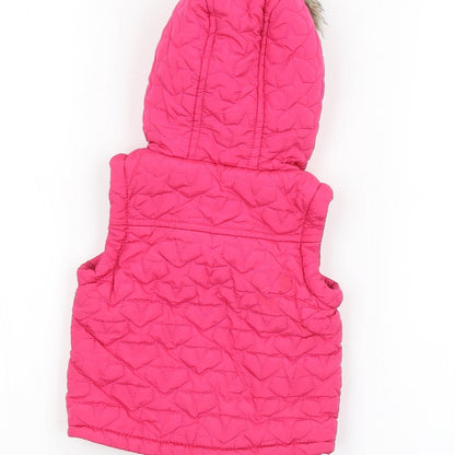 F&F Baby Pink   Parka Coat Size 6-9 Months