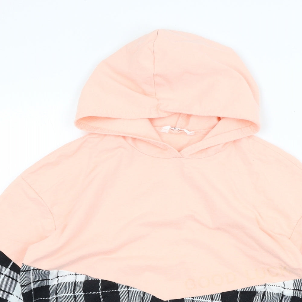 SheIn Girls Pink   Pullover Hoodie Size 10 Years