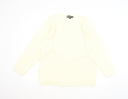 Essentials Womens Beige   Pullover Jumper Size M