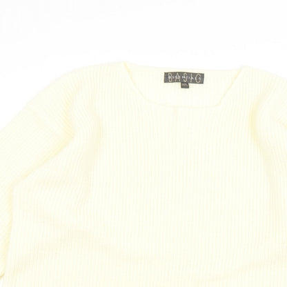 Essentials Womens Beige   Pullover Jumper Size M
