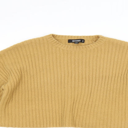 Womens UK Size 6 Missguided Yellow Pullover Jumper