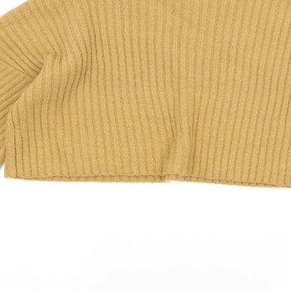 Womens UK Size 6 Missguided Yellow Pullover Jumper