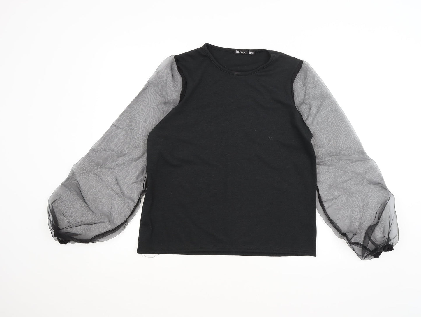 Womens UK Size 6 Boohoo Black Pullover Jumper