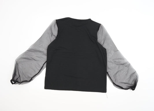 Boohoo Womens Black   Pullover Jumper Size 6