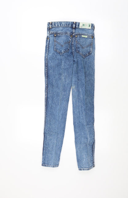 Womens UK Size 24 in Preworn Regular Fit Skinny Blue Jeans