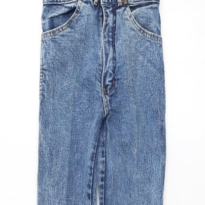 Womens UK Size 24 in Preworn Regular Fit Skinny Blue Jeans