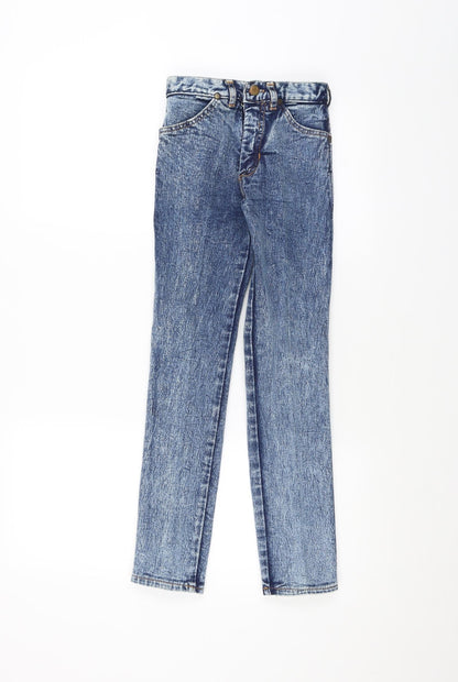 Womens UK Size 24 in Preworn Regular Fit Skinny Blue Jeans