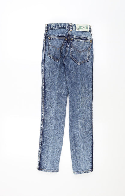 Womens UK Size 24 in Preworn Regular Fit Skinny Blue Jeans