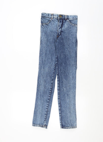 Womens UK Size 24 in Preworn Regular Fit Skinny Blue Jeans