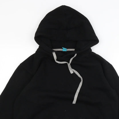 Spreadshirt Mens Black   Pullover Hoodie Size S
