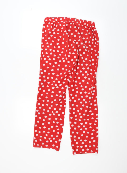 George Womens Red Polka Dot  Sweatpants Trousers Size 8 L25 in