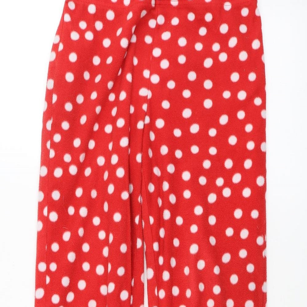 George Womens Red Polka Dot  Sweatpants Trousers Size 8 L25 in