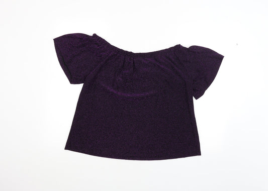 Papaya Womens Black   Basic T-Shirt Size 14