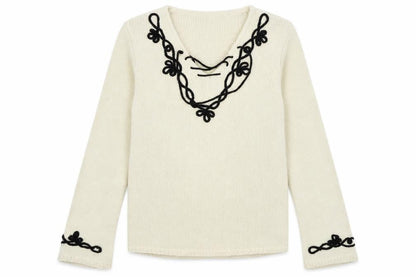 porteaporte Womens White   Pullover Jumper Size L