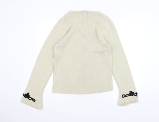 porteaporte Womens White   Pullover Jumper Size L