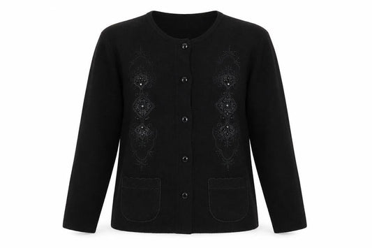 Womens UK Size M paramour Black Cardigan Jumper