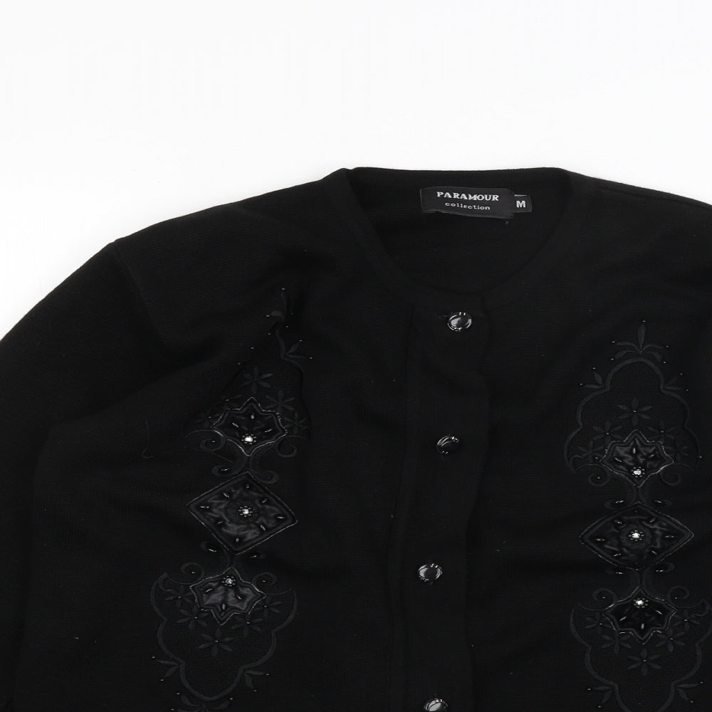 Womens UK Size M paramour Black Cardigan Jumper