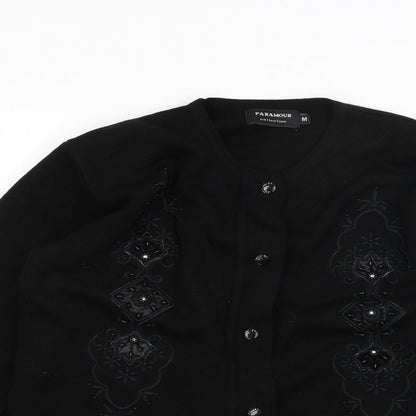 Womens UK Size M paramour Black Cardigan Jumper