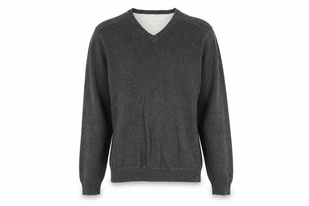 Mens UK Size M Atlantic Bay Grey Pullover Jumper