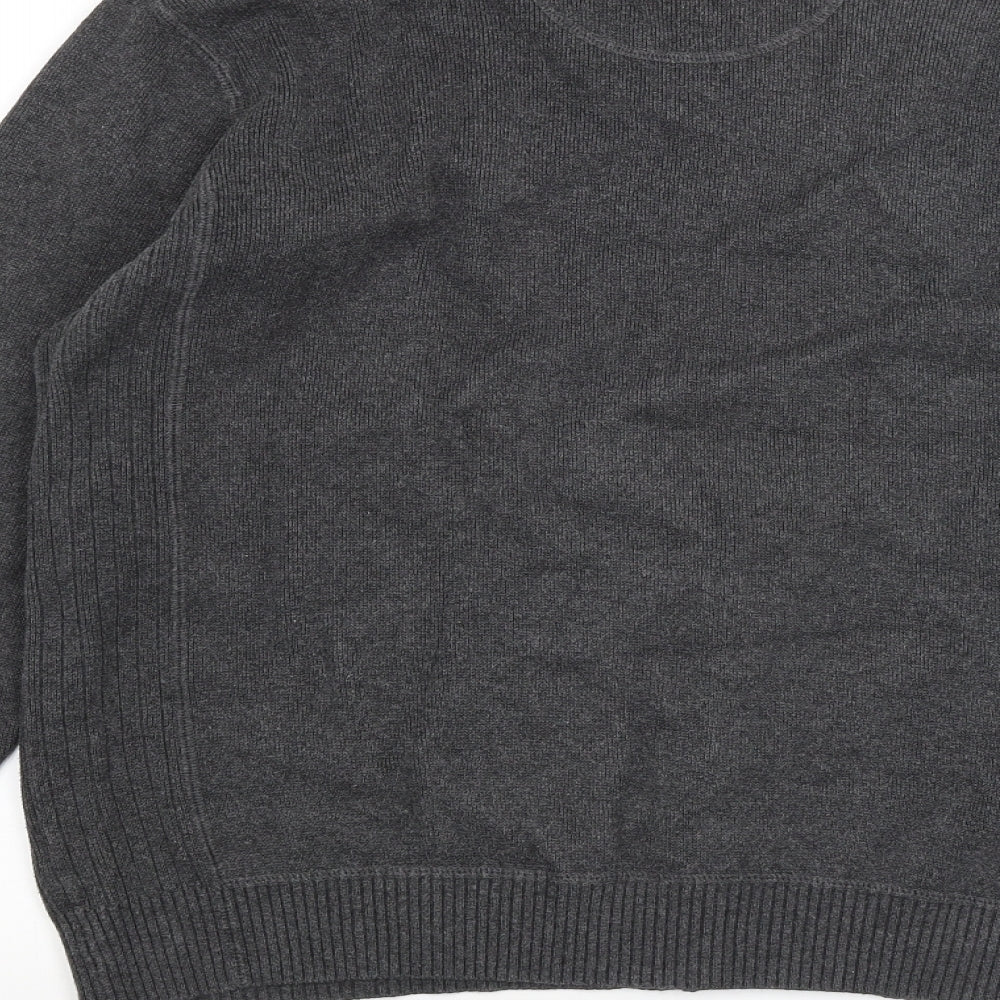 Atlantic Bay Mens Grey   Pullover Jumper Size M