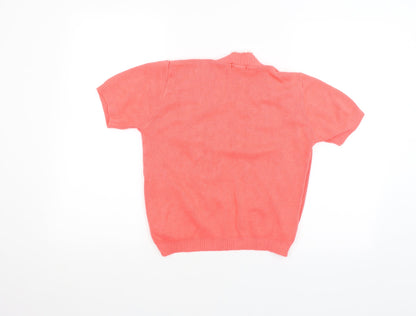 glimpse design Womens Orange   Basic T-Shirt Size L