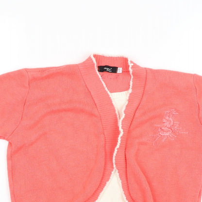 glimpse design Womens Orange   Basic T-Shirt Size L