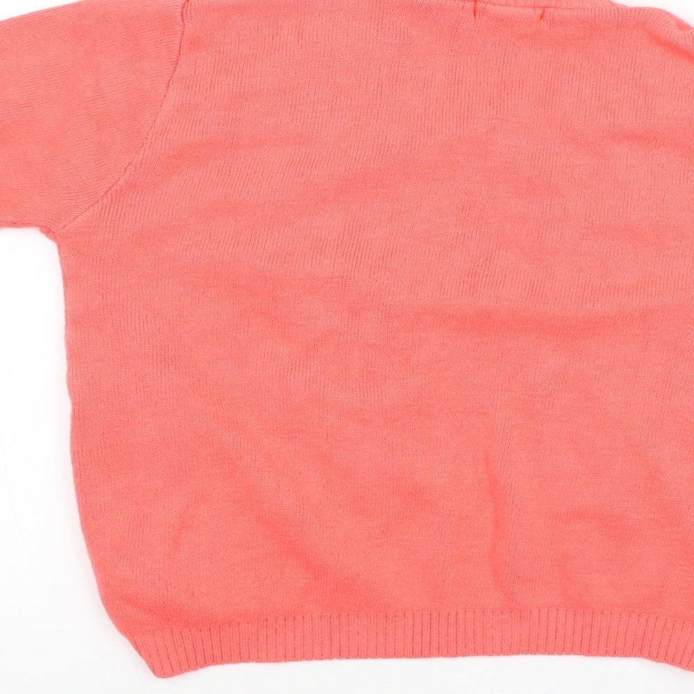 glimpse design Womens Orange   Basic T-Shirt Size L