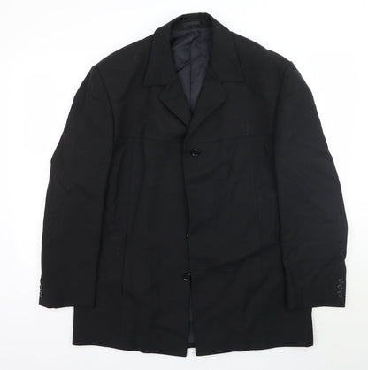 Mens UK Size 44 Burton Regular Black Suit Jacket