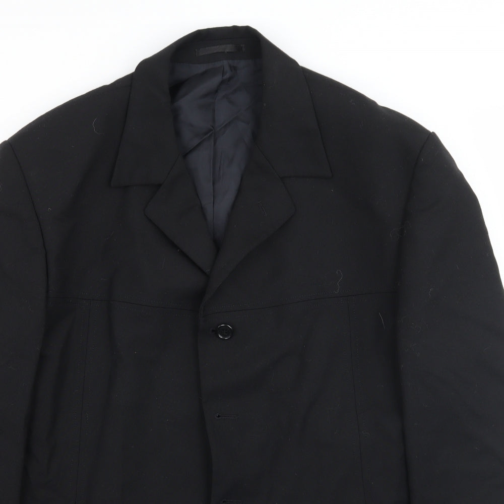 Mens UK Size 44 Burton Regular Black Suit Jacket