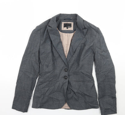 NEXT Womens Grey Check  Jacket Suit Jacket Size 8
