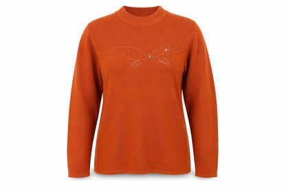 Womens UK Size L Alexandra Orange Pullover Jumper