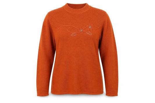 Womens UK Size L Alexandra Orange Pullover Jumper