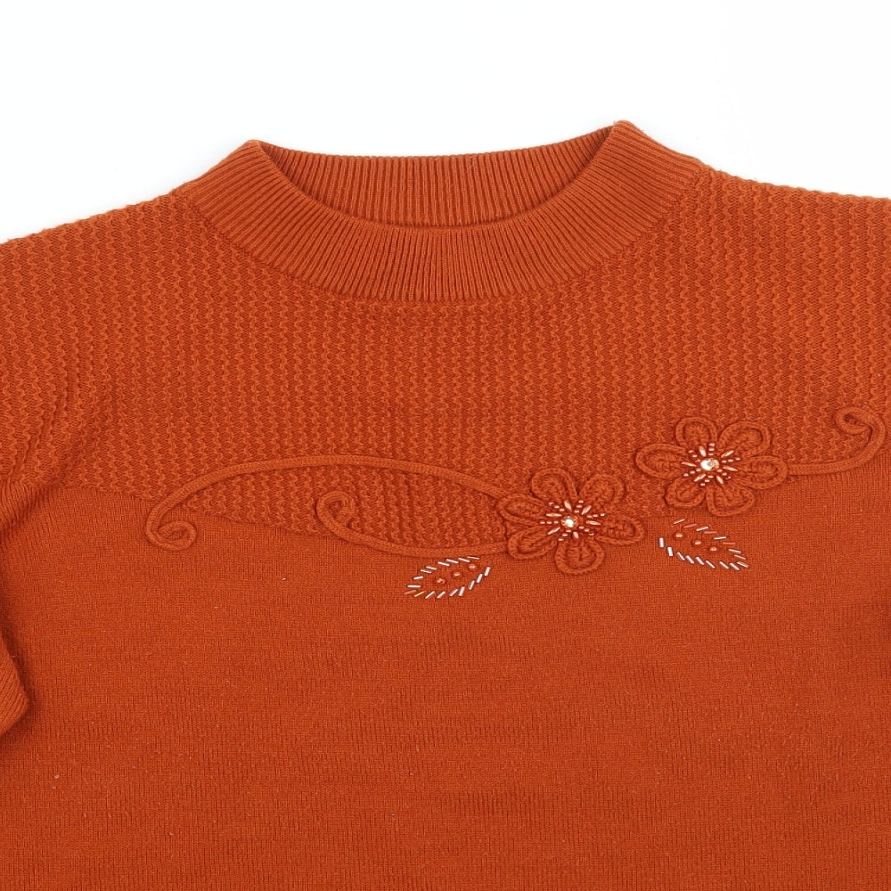 Womens UK Size L Alexandra Orange Pullover Jumper
