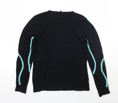 Vika Womens Black   Pullover Jumper Size M