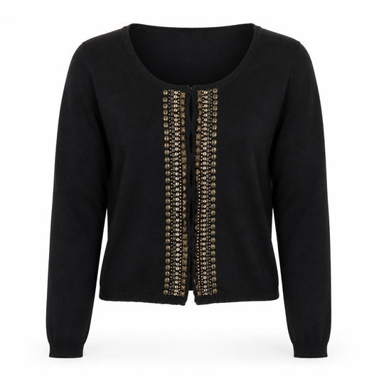 Womens UK Size 14 Redoute Black Cardigan Jumper
