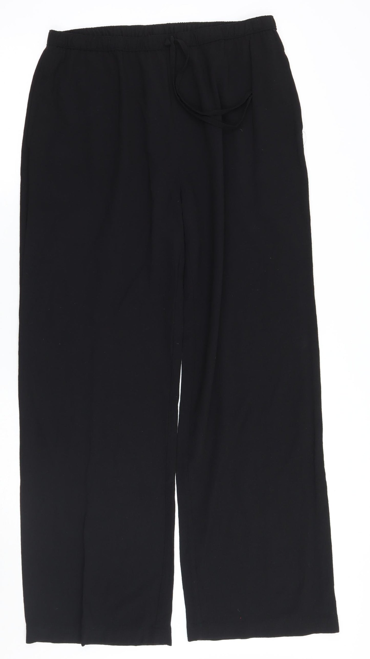 Womens UK Size 12 EWM Regular Fit  Black Trousers