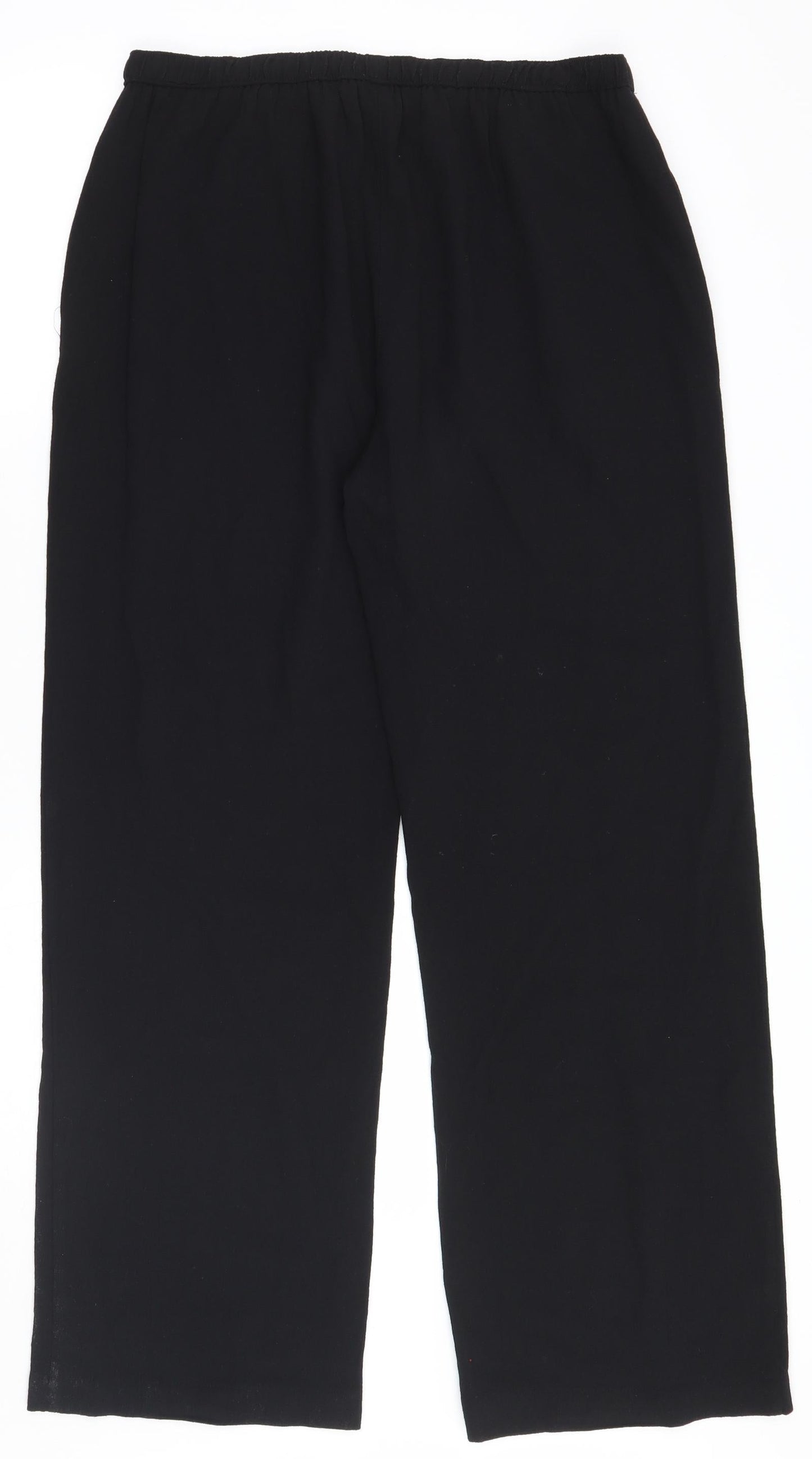 Womens UK Size 12 EWM Regular Fit  Black Trousers